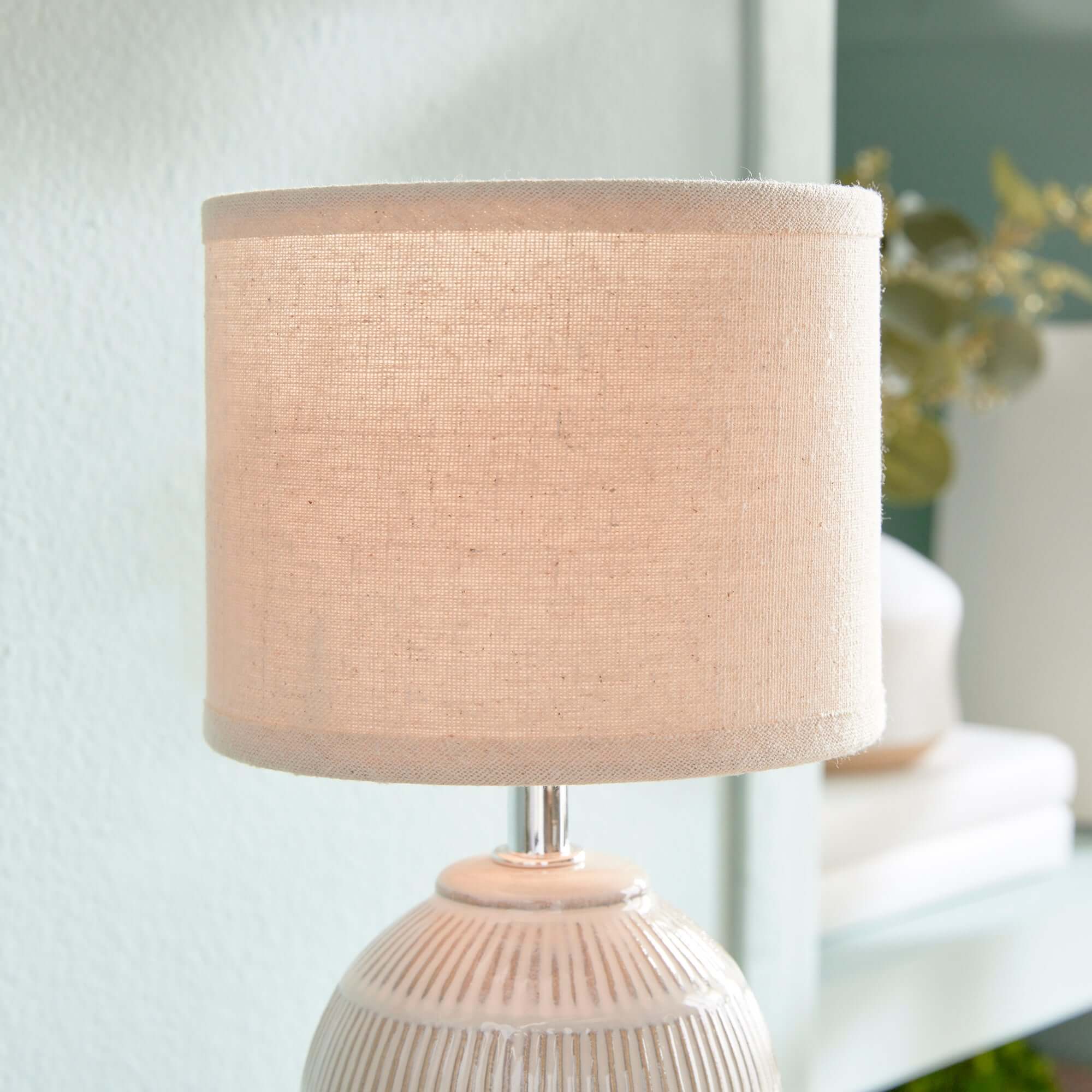 Petite Vintage Ceramic Lamp for Small Tables