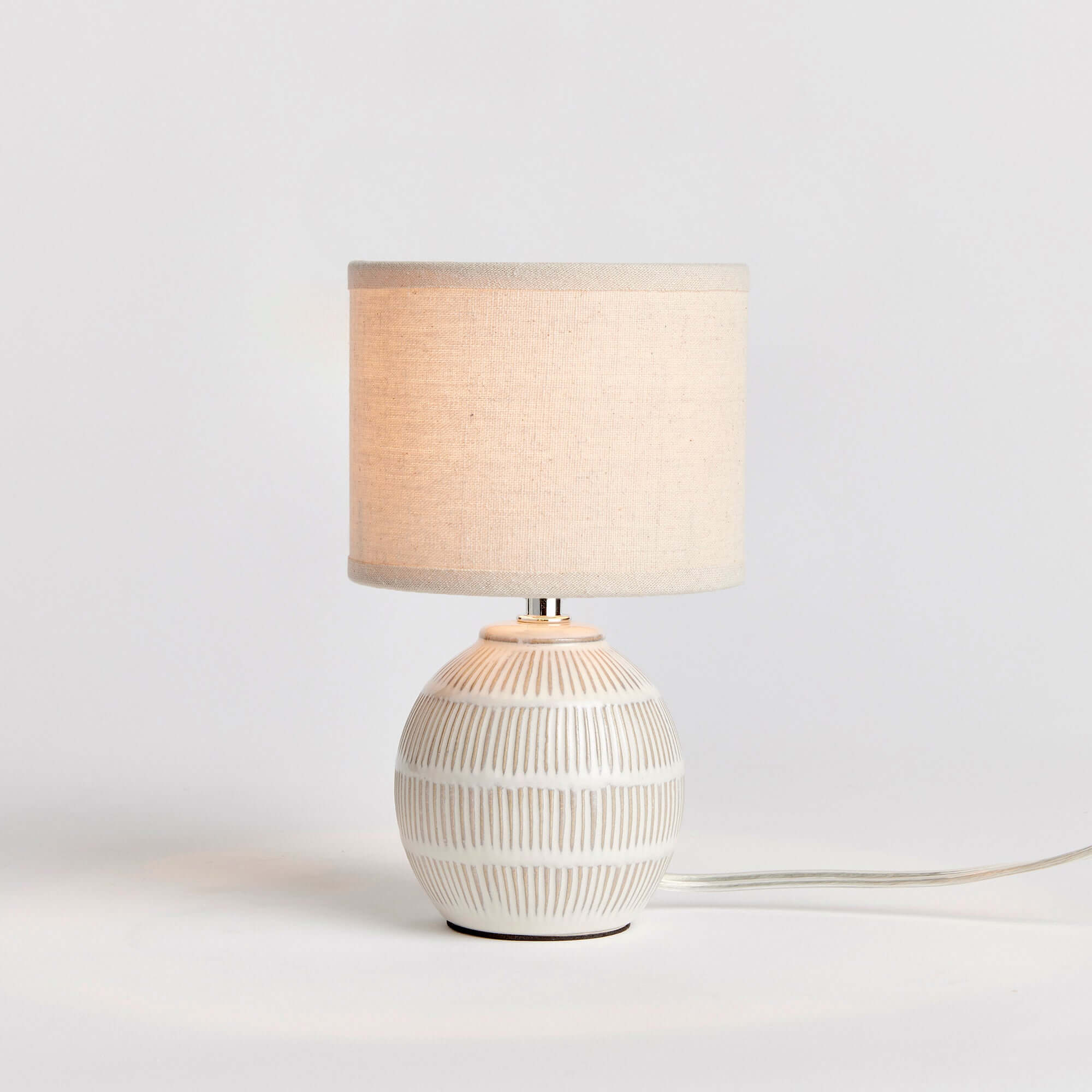 Petite Vintage Ceramic Lamp for Small Tables