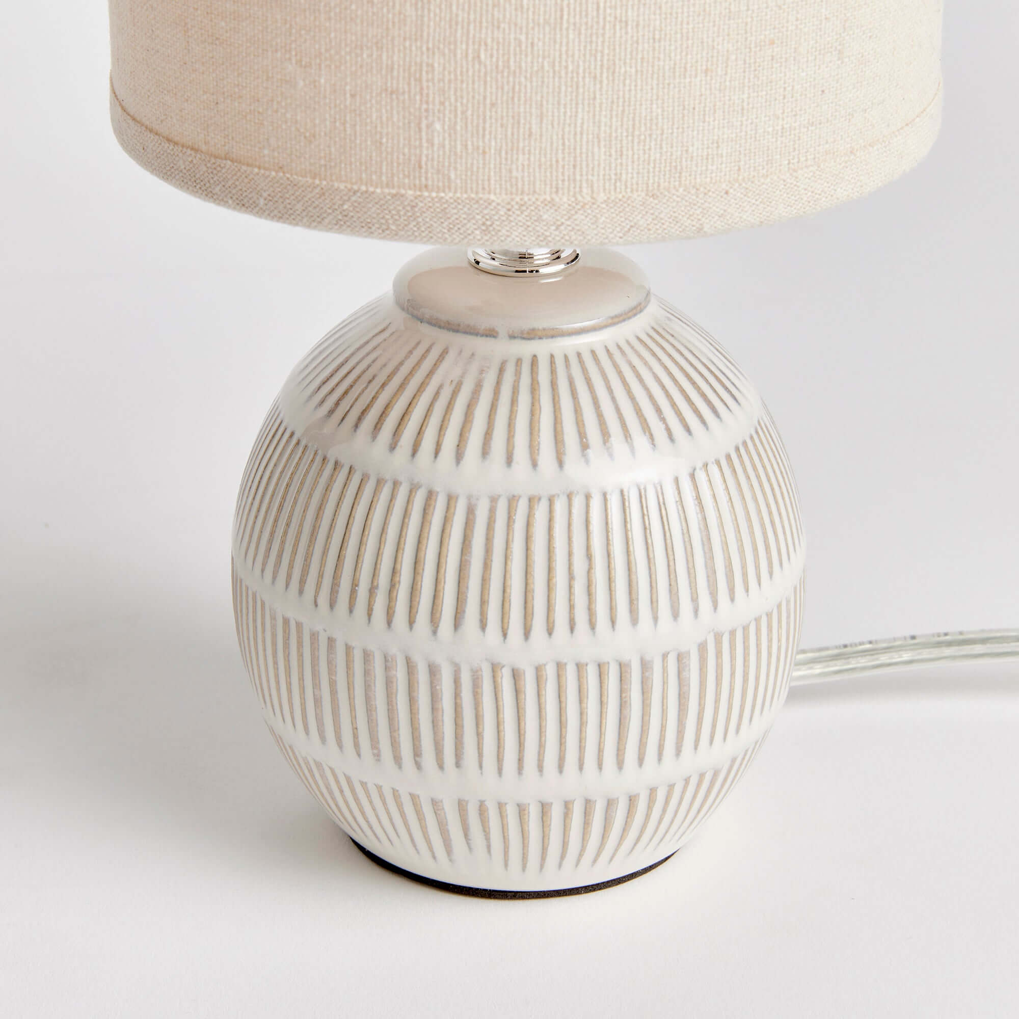 Petite Vintage Ceramic Lamp for Small Tables
