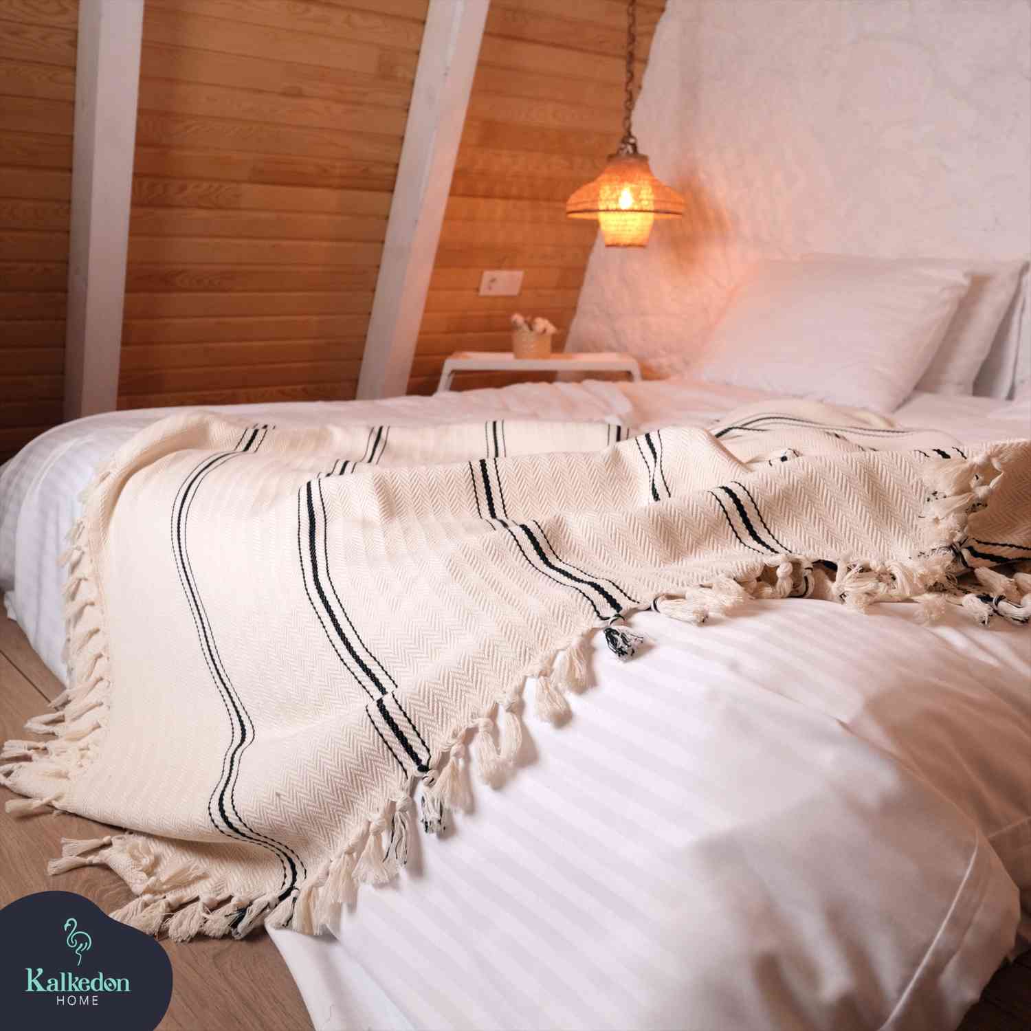 Handwoven Turkish Cotton Throw Blanket