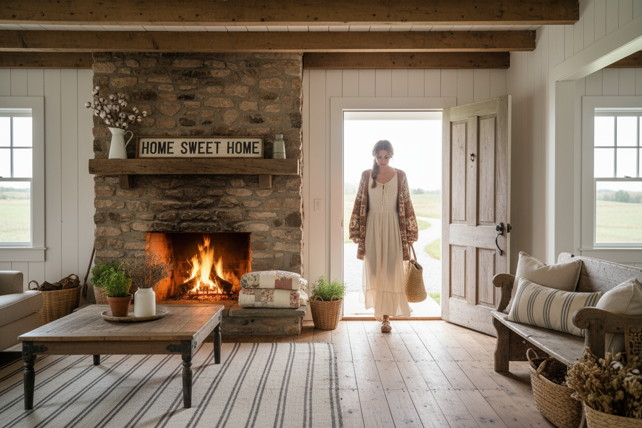 Coming Home - Authentic Farmhouse Living Room