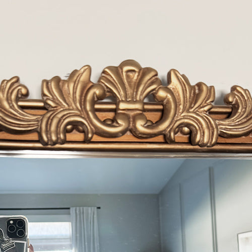 Antique Inspired Ornate Gold Mirror - Vintage Farmhouse Wall Mirror